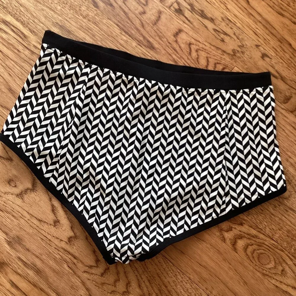 NEW! Swimsuits for All Bikini Swim Bottoms Black Chevron SIZE 18 BEACH POOL